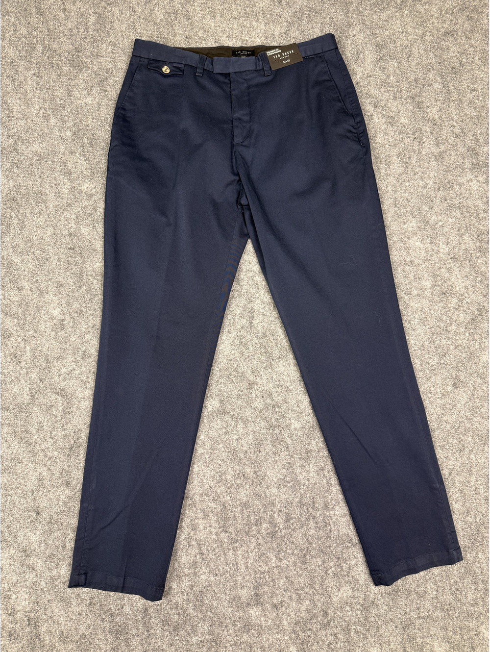 Ted Baker London Men's Navy Straight Fit Chinos 34x32